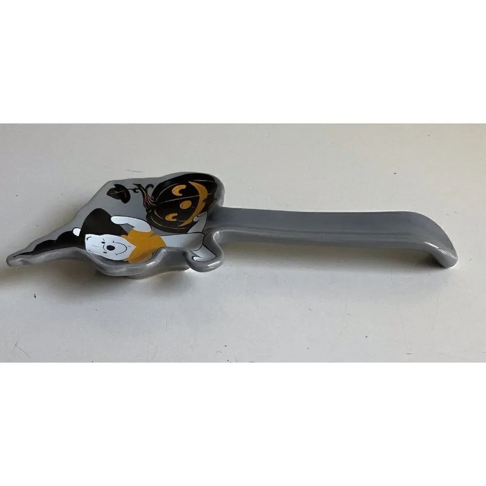 Disney Winnie the Pooh Halloween Witches Hat Pumpkin Jack O Lantern‎ Spoon Rest